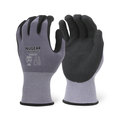 Nugear Premium Microfoam Nitrile, Coated Glove, Gray Nylon, S NBK3416S3